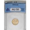 Image 1 : 1878 $2 1/2 AU58 ANACS