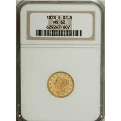 1878-S $2 1/2 MS62 NGC