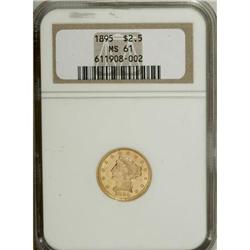 1895 $2 1/2 MS61 NGC