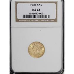 1900 $2 1/2 MS62 NGC