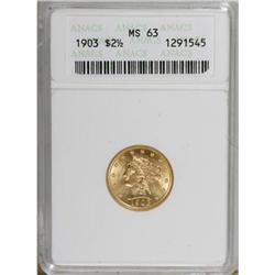 1903 $2 1/2 MS63 ANACS