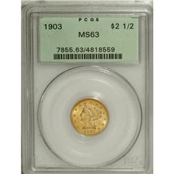 1903 $2 1/2 MS63 PCGS