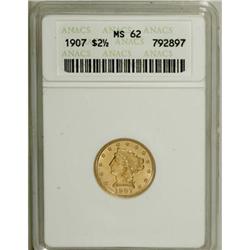 1907 $2 1/2 MS62 ANACS