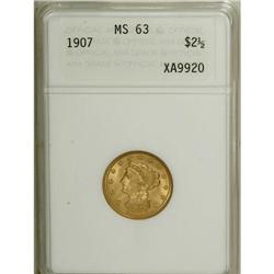 1907 $2 1/2 MS63 ANACS