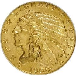 1908 $2 1/2 MS62 ANACS