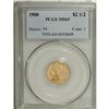 Image 1 : 1908 $2 1/2 MS63 PCGS