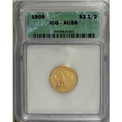 1909 $2 1/2 AU58 ICG