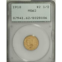 1910 $2 1/2 MS62 PCGS