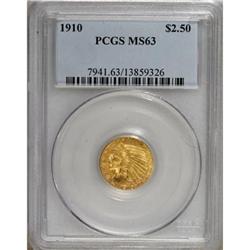 1910 $2 1/2 MS63 PCGS