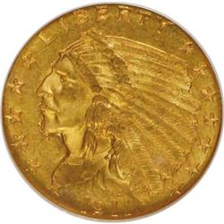 1911 $2 1/2 MS62 NGC