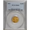 Image 1 : 1911 $2 1/2 MS63 PCGS