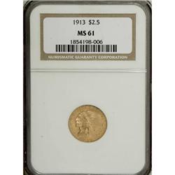 1913 $2 1/2 MS61 NGC