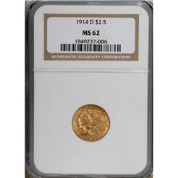 1914-D $2 1/2 MS62 NGC