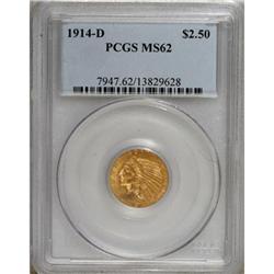 1914-D $2 1/2 MS62 PCGS