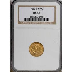 1914-D $2 1/2 MS62 NGC