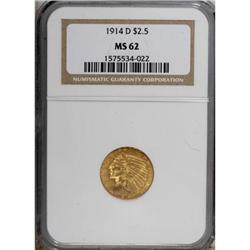 1914-D $2 1/2 MS62 NGC