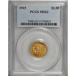 1915 $2 1/2 MS62 PCGS