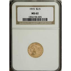 1915 $2 1/2 MS62 NGC