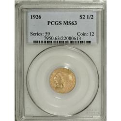 1926 $2 1/2 MS63 PCGS