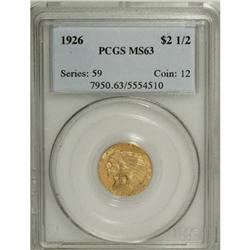 1926 $2 1/2 MS63 PCGS
