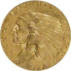 1927 $2 1/2 MS61 PCGS