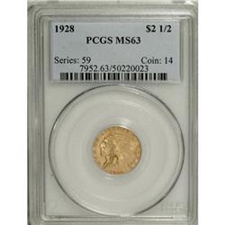 1928 $2 1/2 MS63 PCGS