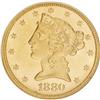 Image 1 : 1880 $5 MS64 NGC