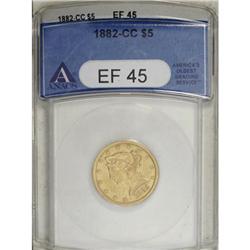 1882-CC $5 XF45 ANACS