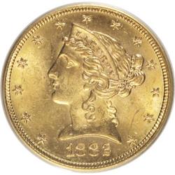 1882-S $5 MS63 PCGS
