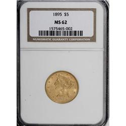 1895 $5 MS62 NGC