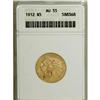 Image 1 : 1912 $5 AU55 ANACS