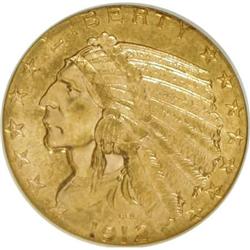 1912 $5 MS61 NGC