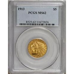 1913 $5 MS62 PCGS