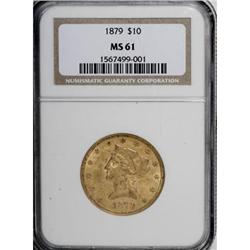 1879 $10 MS61 NGC
