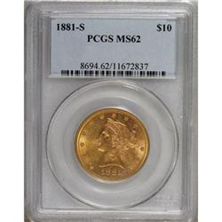 1881-S $10 MS62 PCGS
