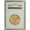 Image 1 : 1882 $10 MS60 ANACS