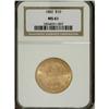Image 1 : 1882 $10 MS61 NGC
