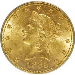 1883 $10 MS62 PCGS