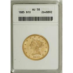1885 $10 AU58 ANACS