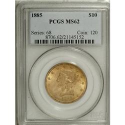 1885 $10 MS62 PCGS