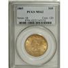 Image 1 : 1885 $10 MS62 PCGS