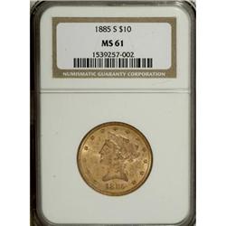 1885-S $10 MS61 NGC