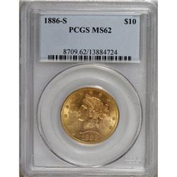 1886-S $10 MS62 PCGS