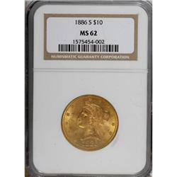 1886-S $10 MS62 NGC