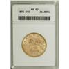 Image 1 : 1893 $10 MS60 ANACS