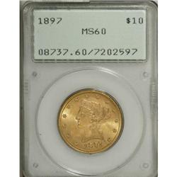 1897 $10 MS60 PCGS