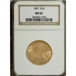 1897 $10 MS62 NGC