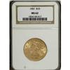 Image 1 : 1901 $10 MS62 NGC