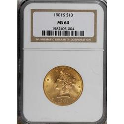 1901-S $10 MS64 NGC