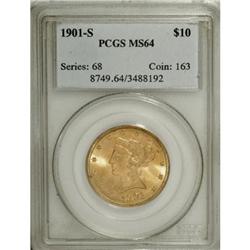 1901-S $10 MS64 PCGS